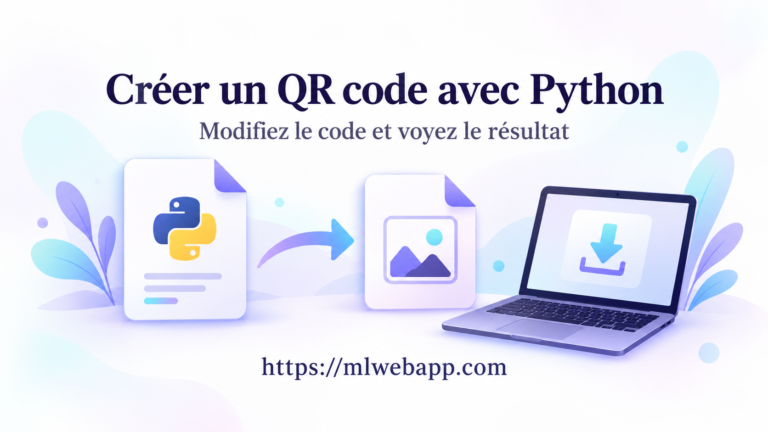 Un programme Python crée une image PNG à télécharger.